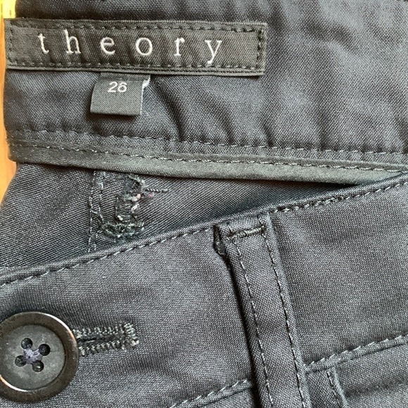 Theory Billy AW Pavia Black Pants Jeans  size 26 - Picture 5 of 8